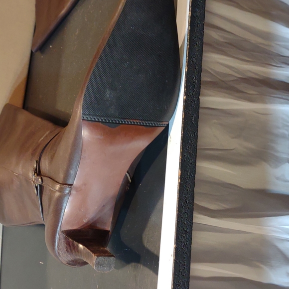 Casual Corner Brown Women Heeled Boots Size 8 - Picture 6 of 9